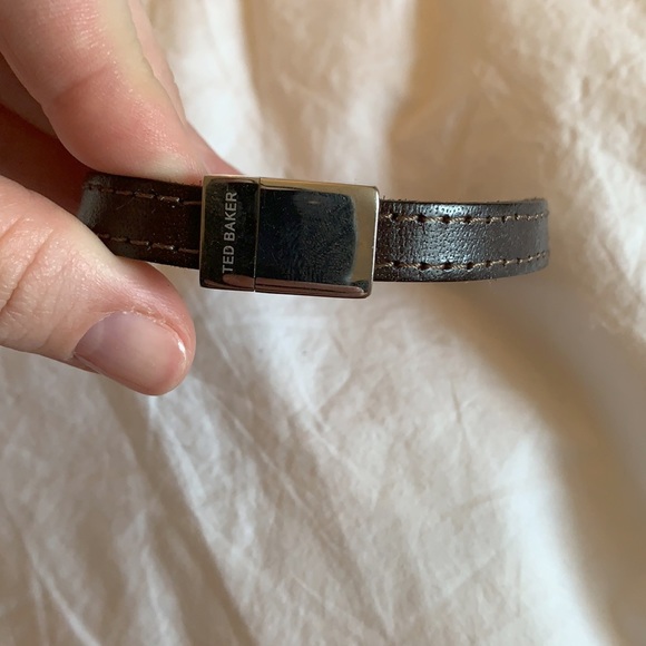 Brown leather bracelet - Picture 3 of 4